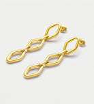 Geo Drop Earrings in Gold - Ash & Harry