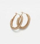 Gilded Mesh Hoops With High Quality Simulated Emerald and Diamonds - Ash & Harry