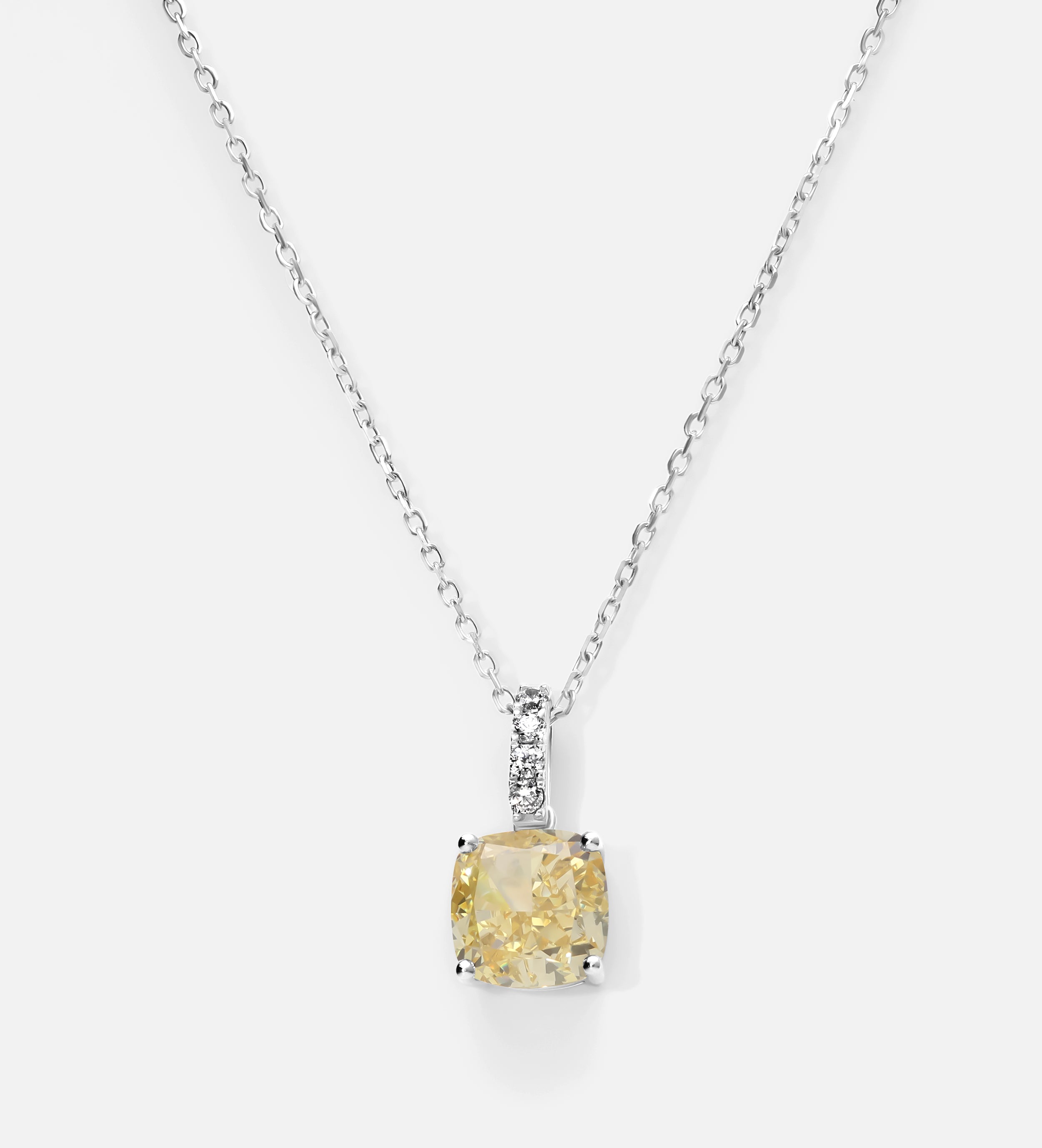 Golden Regent Cushion Cut Pendant
