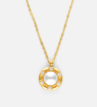 Halo Pearl & Gems Necklace