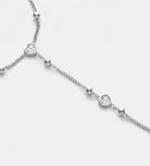 Heart drop Hand Chain in Silver With High Quality Simulated Diamonds - Ash & Harry