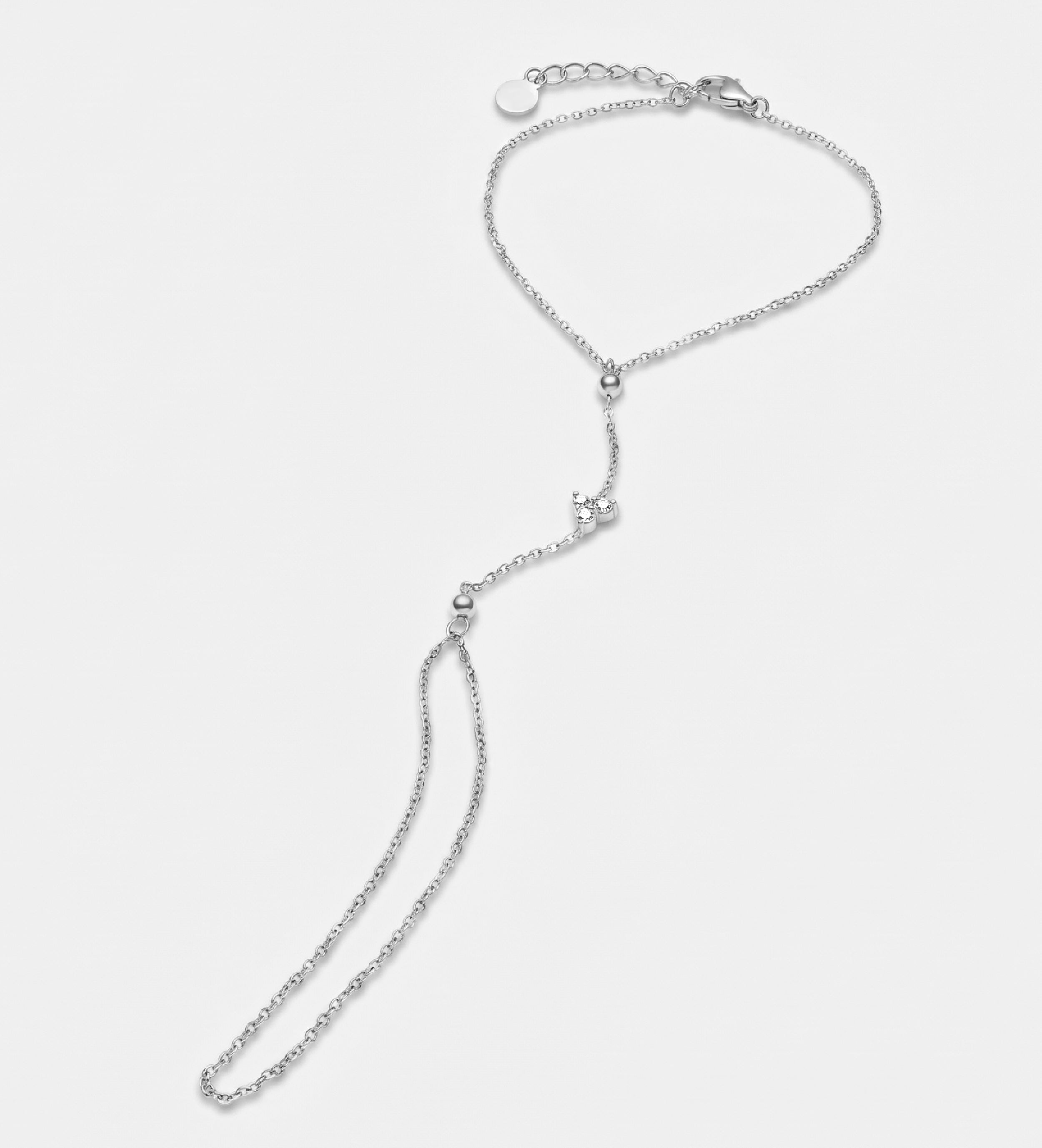 Iman Hand Chain in Silver - Ash & Harry