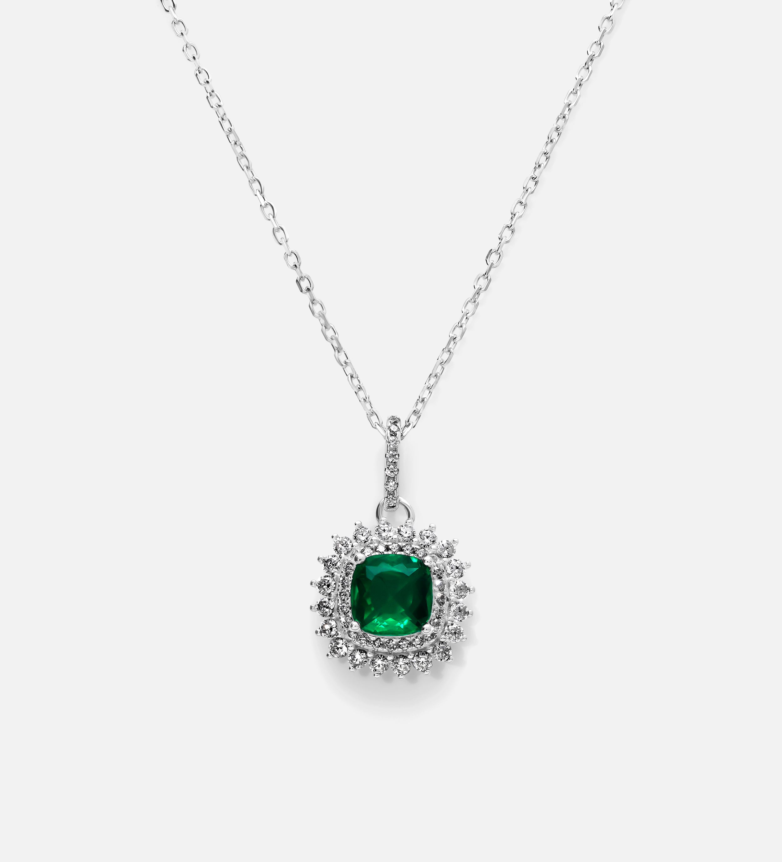 Imperial Emerald Crown Pendant
