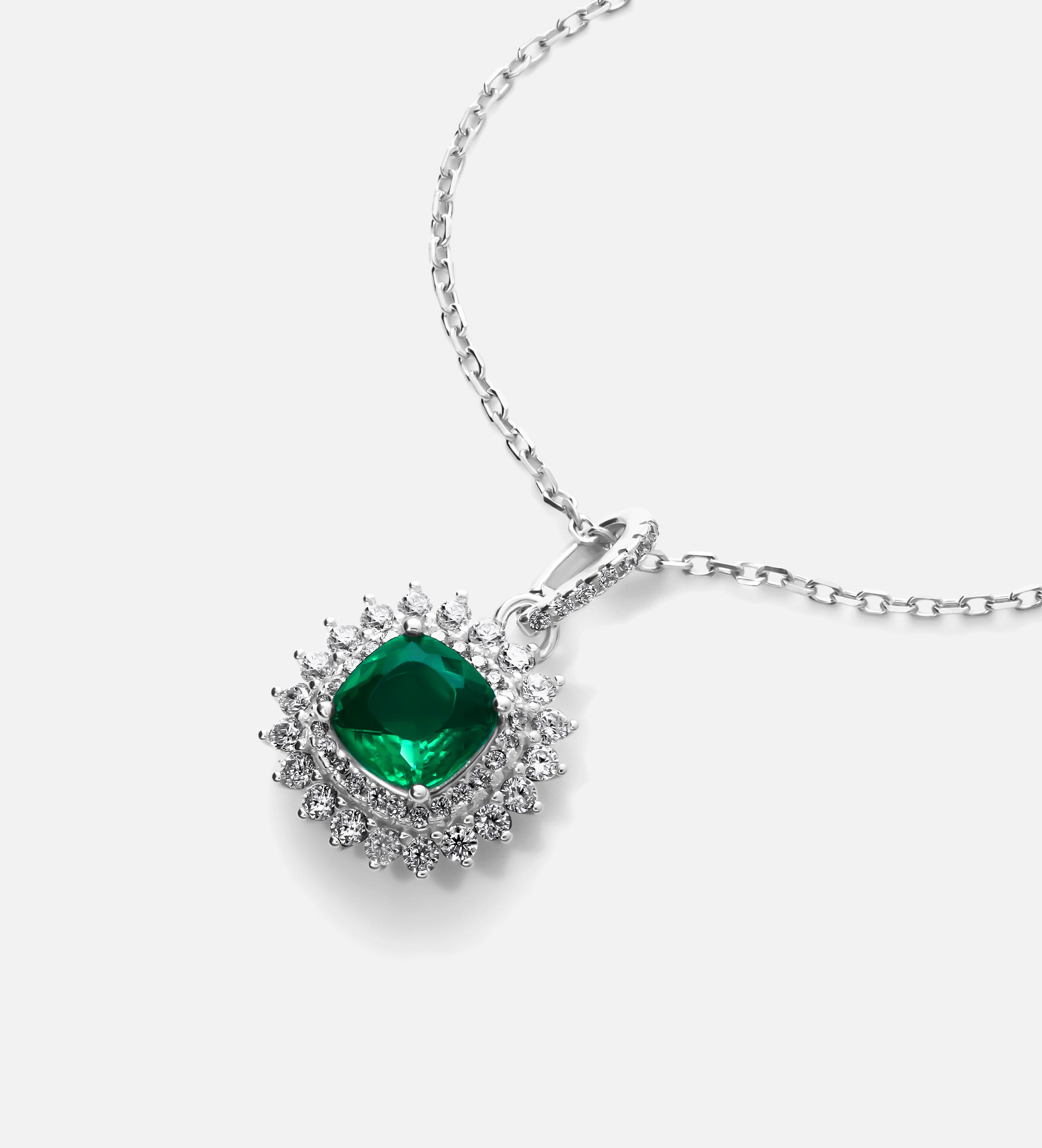 Imperial Emerald Crown Pendant