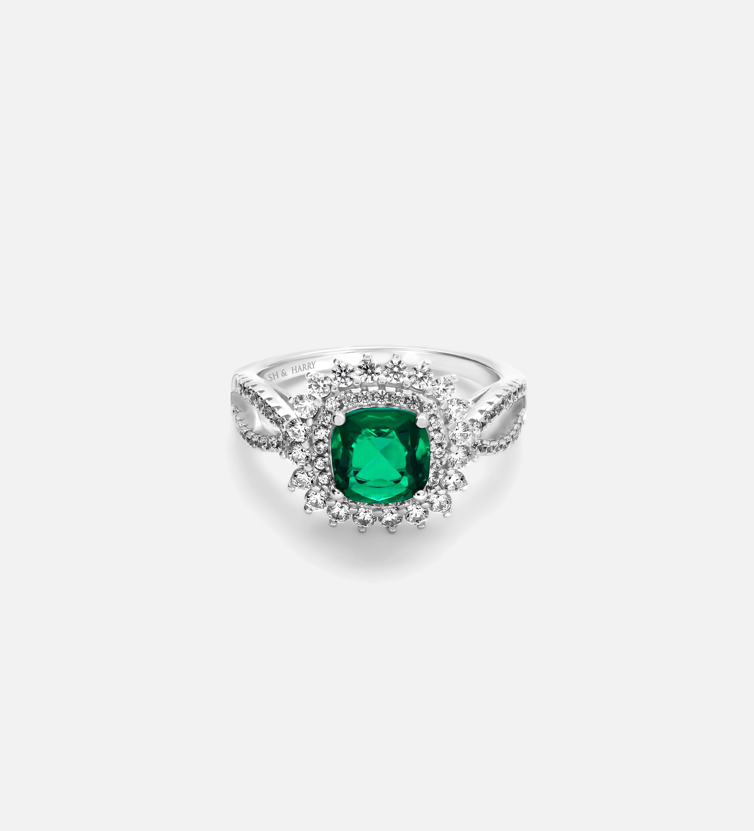 Imperial Emerald Crown Ring