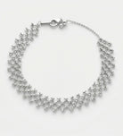 Italian Mesh Chain Bracelet in Rhodium Plating on 925 Silver - Ash & Harry