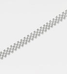Italian Mesh Chain Bracelet in Rhodium Plating on 925 Silver - Ash & Harry
