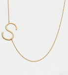 Large Initial Necklace in 18K Gold Plating on 925 Silver - Ash & Harry