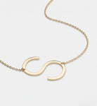 Large Initial Necklace in 18K Gold Plating on 925 Silver - Ash & Harry