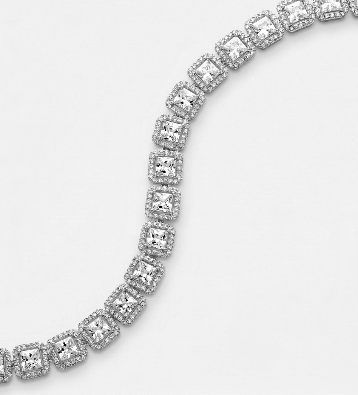 Lumi Pixel Tennis Bracelet With High Quality Simulated Diamonds - Ash & Harry
