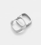 Micro Pavé Square Hoops With High Quality Simulated Diamonds - Ash & Harry