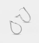 Minimalist Twisted Hoops With High Quality Simulated Diamonds - Ash & Harry
