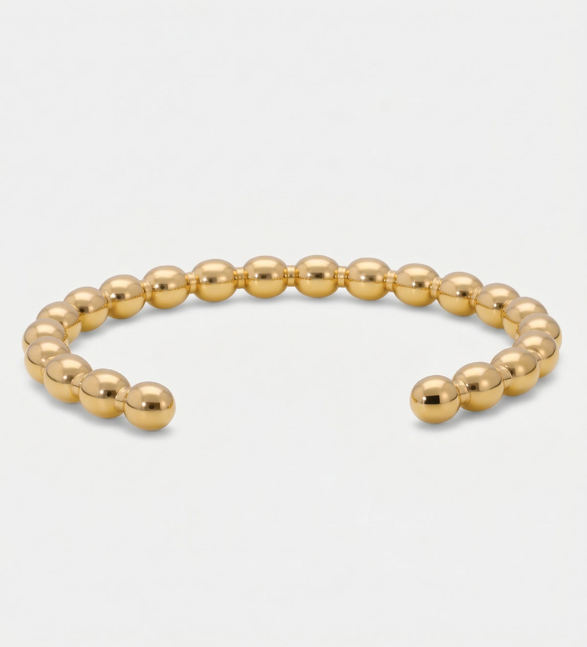 Modern Beaded Gold Cuff - Ash & Harry