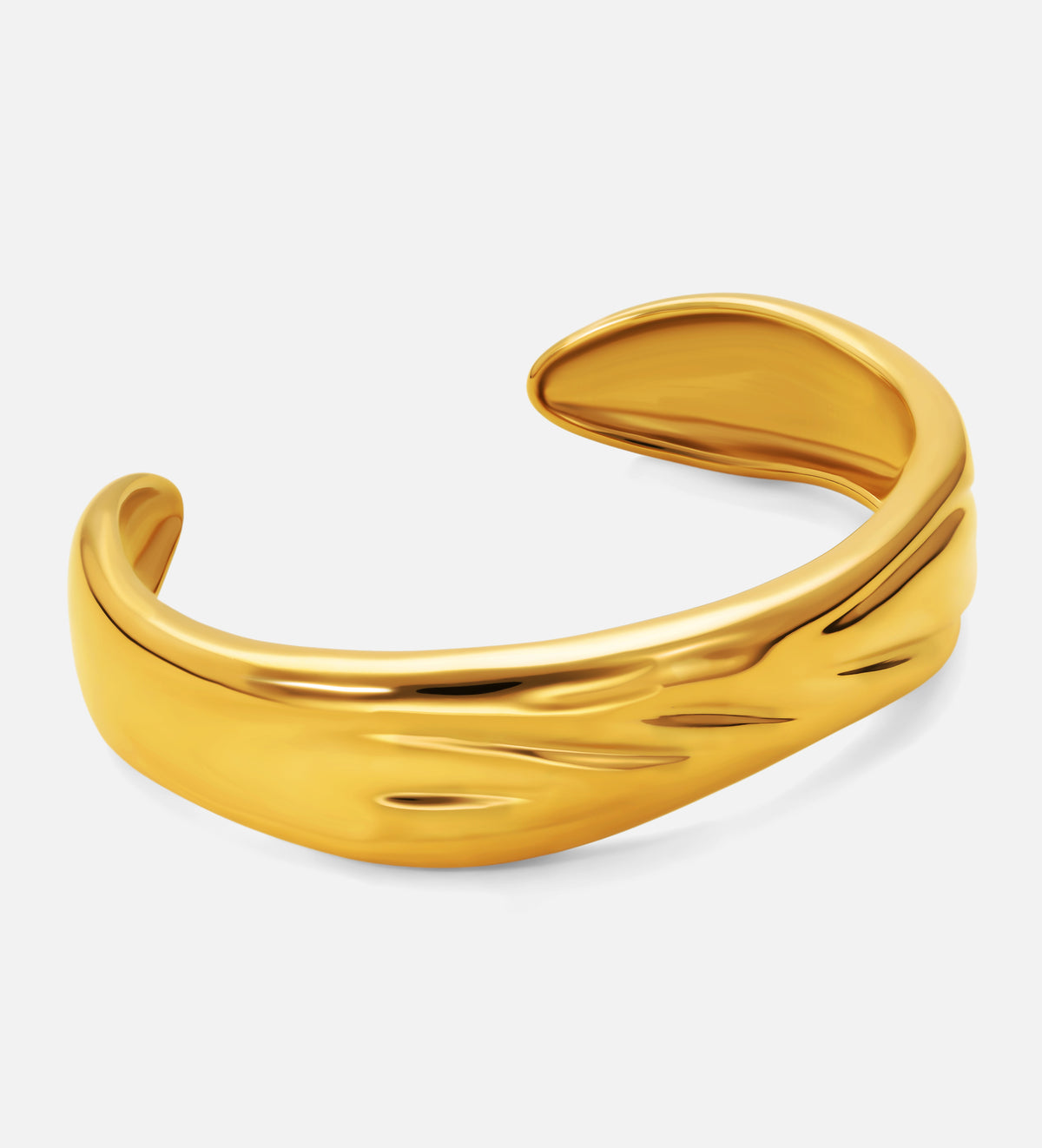 Molten Wave Gold Cuff - Ash & Harry