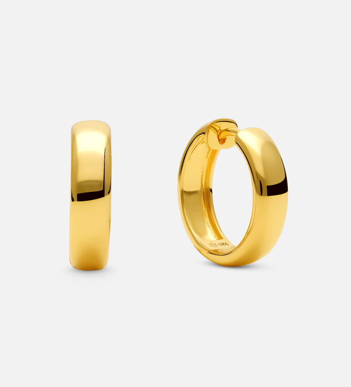 Bold Medium Hoops in 18k Gold Plating on 925 Silver - Ash & Harry