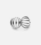 Caged Stud Earrings in Silver