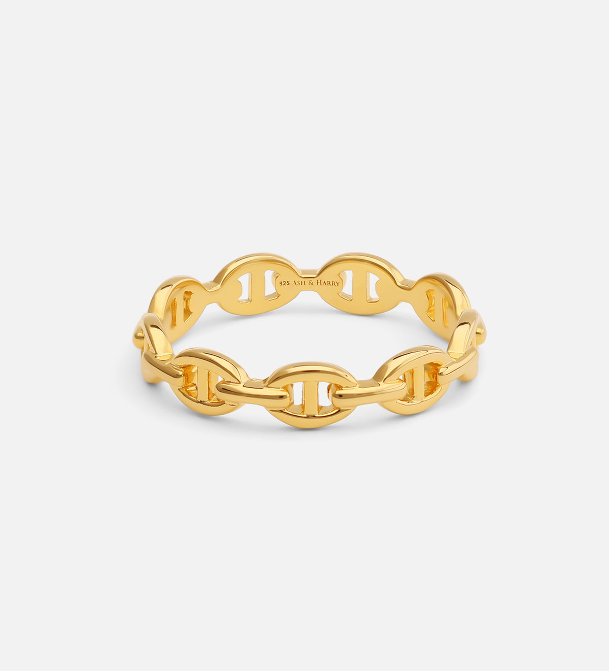 Chained Ring in 18k Gold Plating on 925 Silver - Ash & Harry