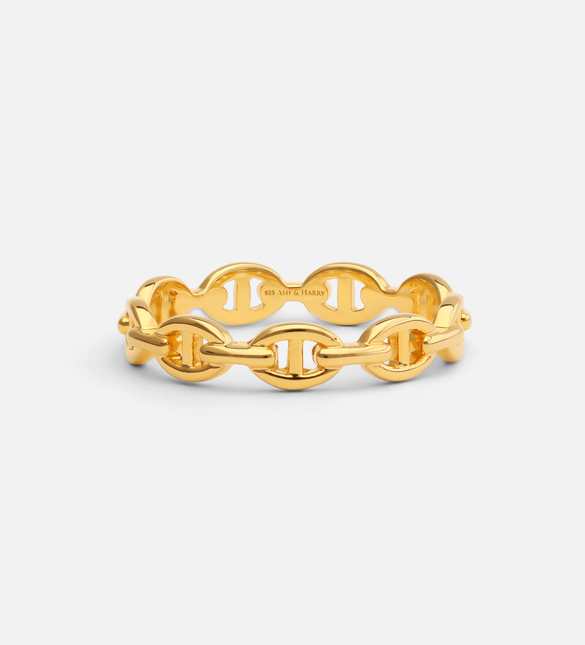 Chained Ring in 18k Gold Plating on 925 Silver - Ash & Harry