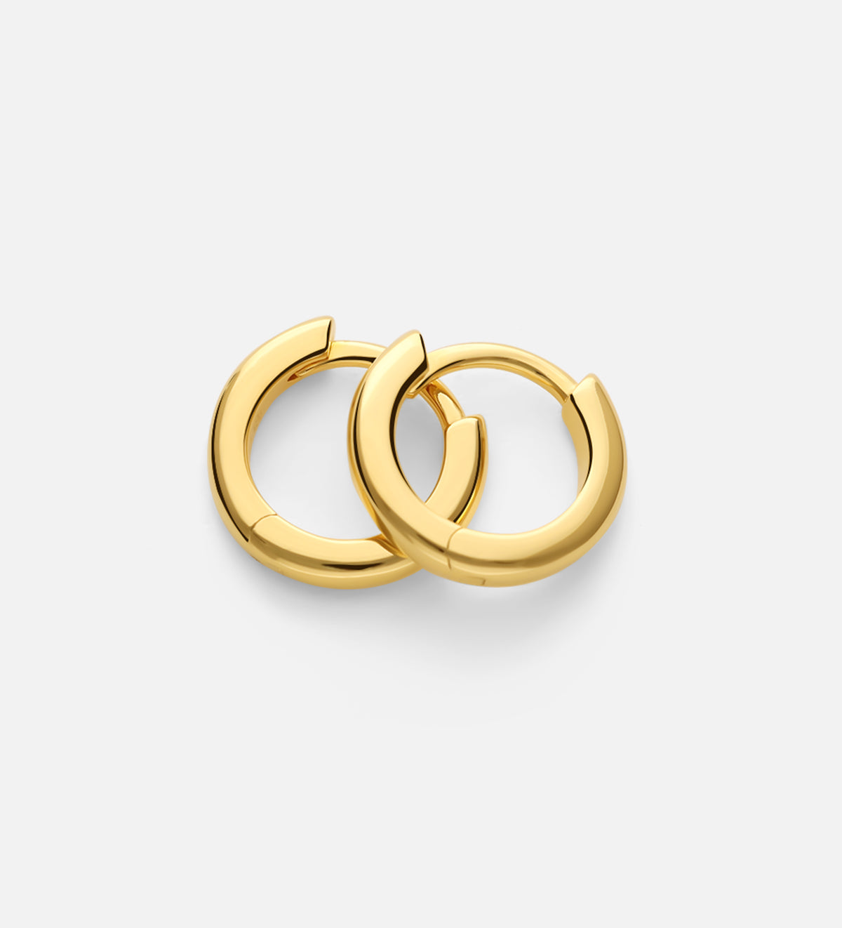 Classic Huggie Hoops in 18k Gold Plating on 925 Silver - Ash & Harry