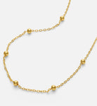 Dotted Chain Necklace in Gold