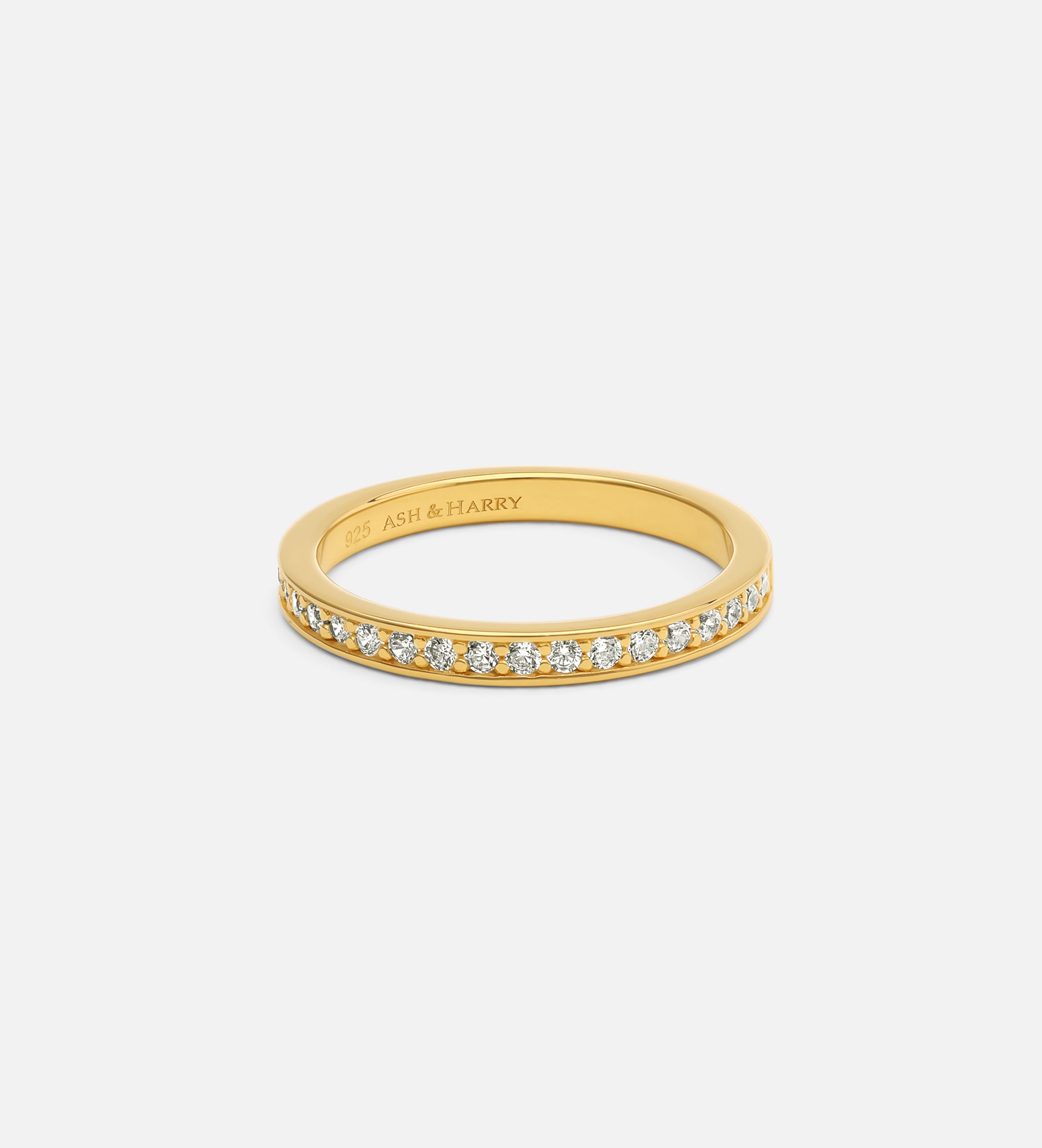 Half Infinity Band in Gold