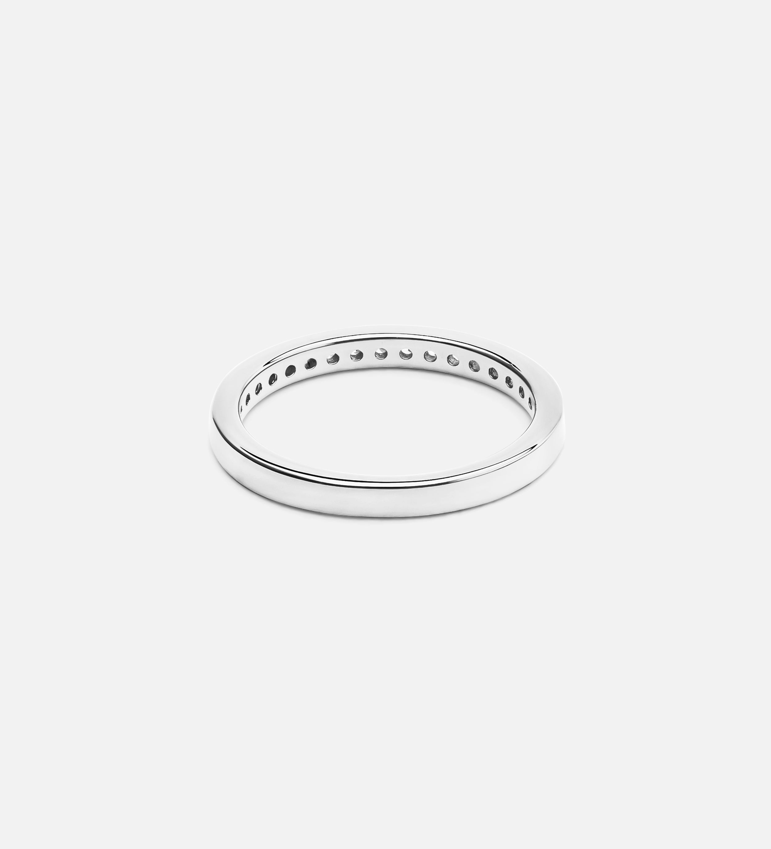 Half Infinity Band in Silver