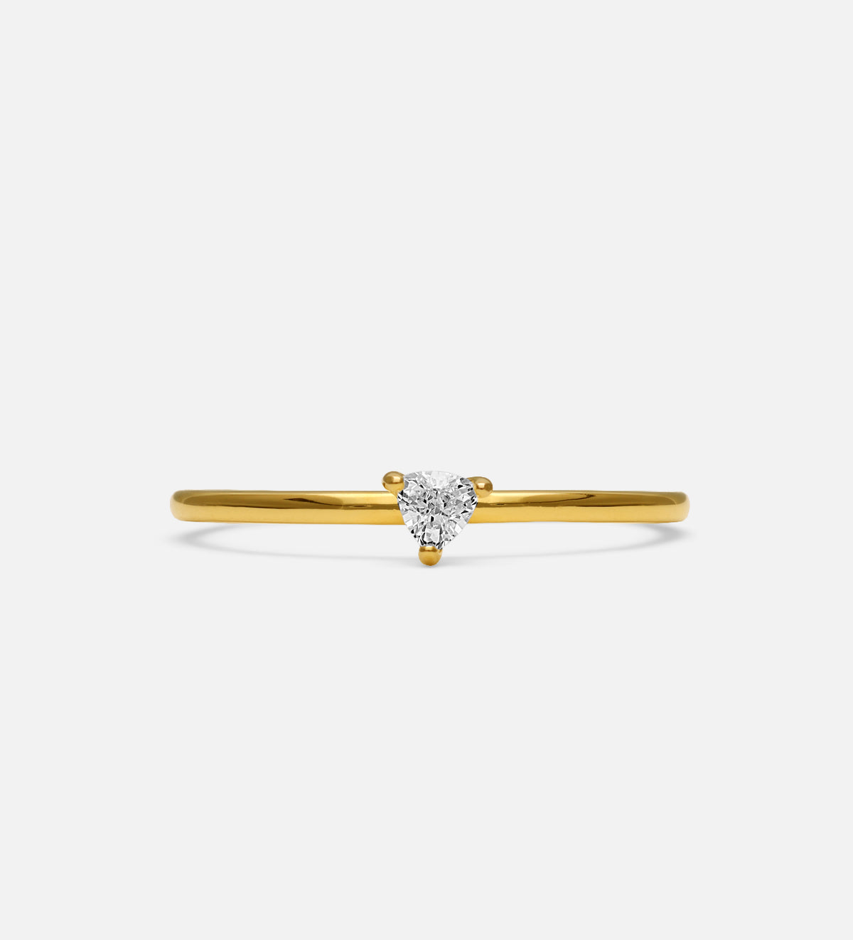 Luna Stacker Ring in 18k Gold Plating on 925 Silver - Ash & Harry