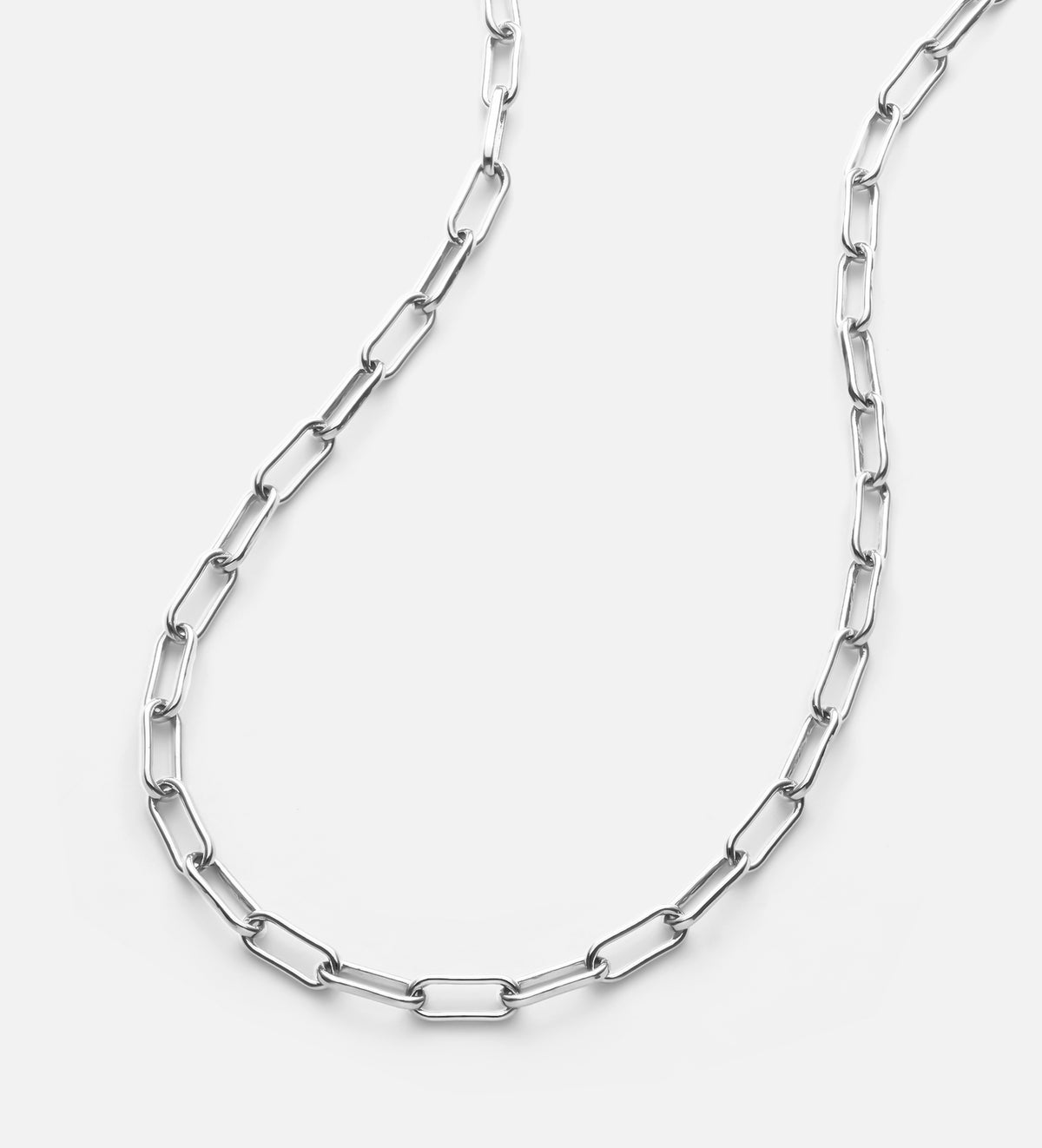 Paperclip Bracelet in Rhodium Plating on 925 Silver - Ash & Harry