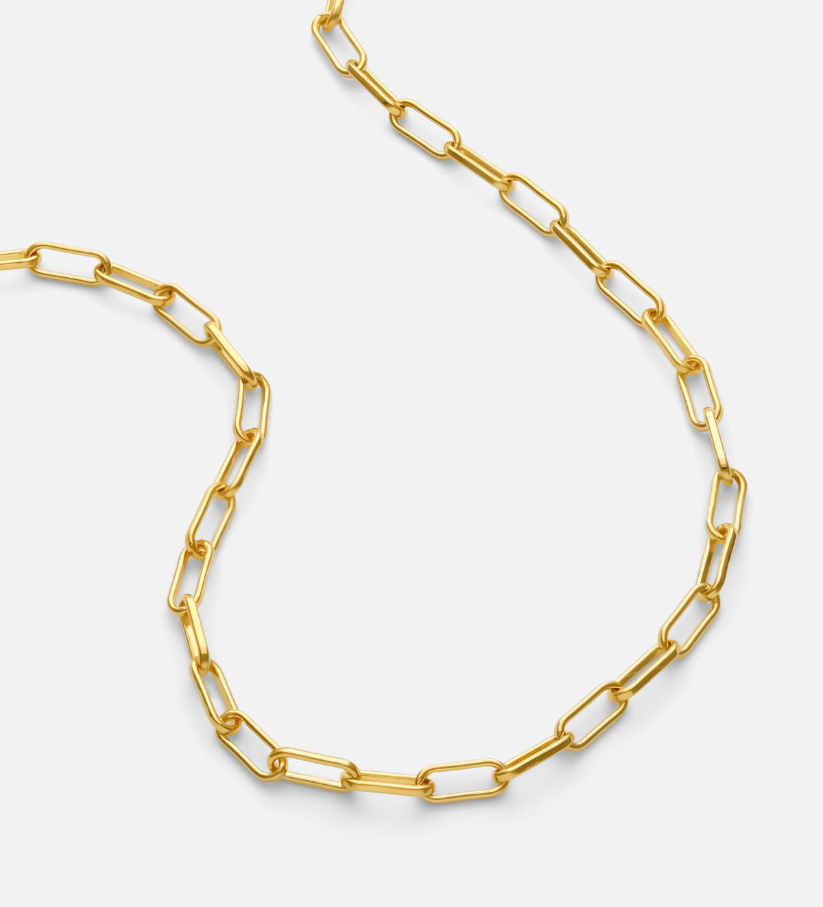 Paperclip Necklace in 18k Gold Plating on 925 Silver - Ash & Harry