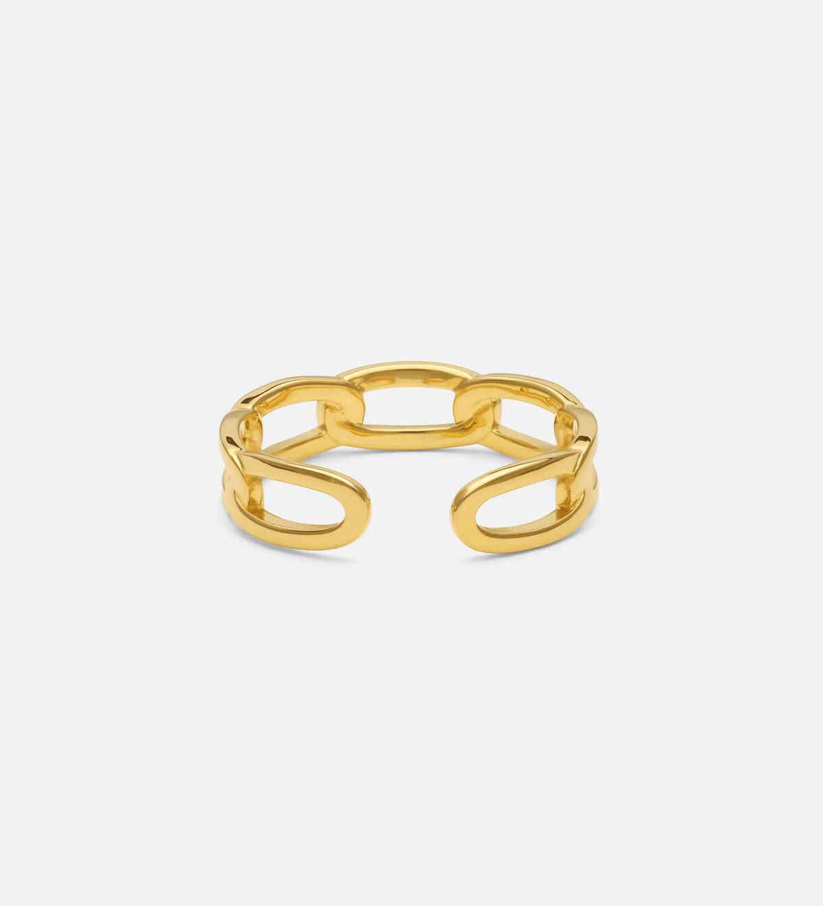 Paperclip Ring in 18k Gold Plating on 925 Silver - Ash & Harry