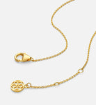 Pave Butterfly Silhouette Necklace in Gold