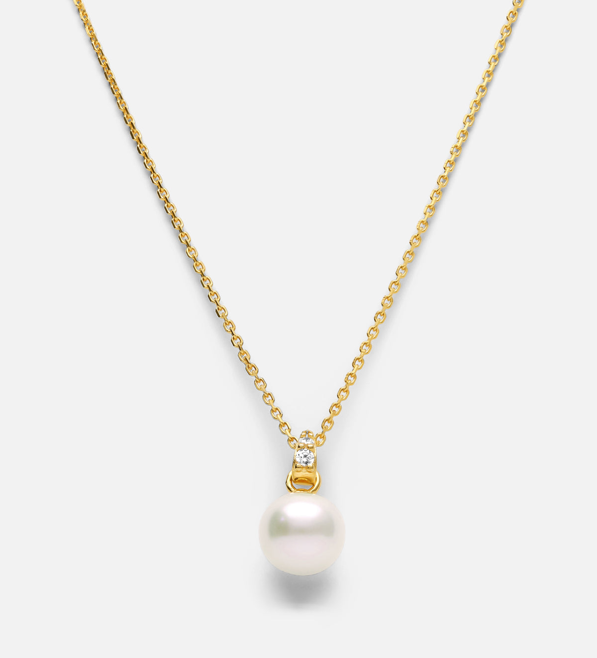 Pearl Pendant Necklace in 18k Gold Plating on 925 Silver - Ash & Harry