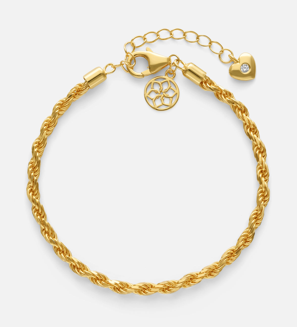 Rope Bracelet in 18k Gold Plating on 925 Silver - Ash & Harry