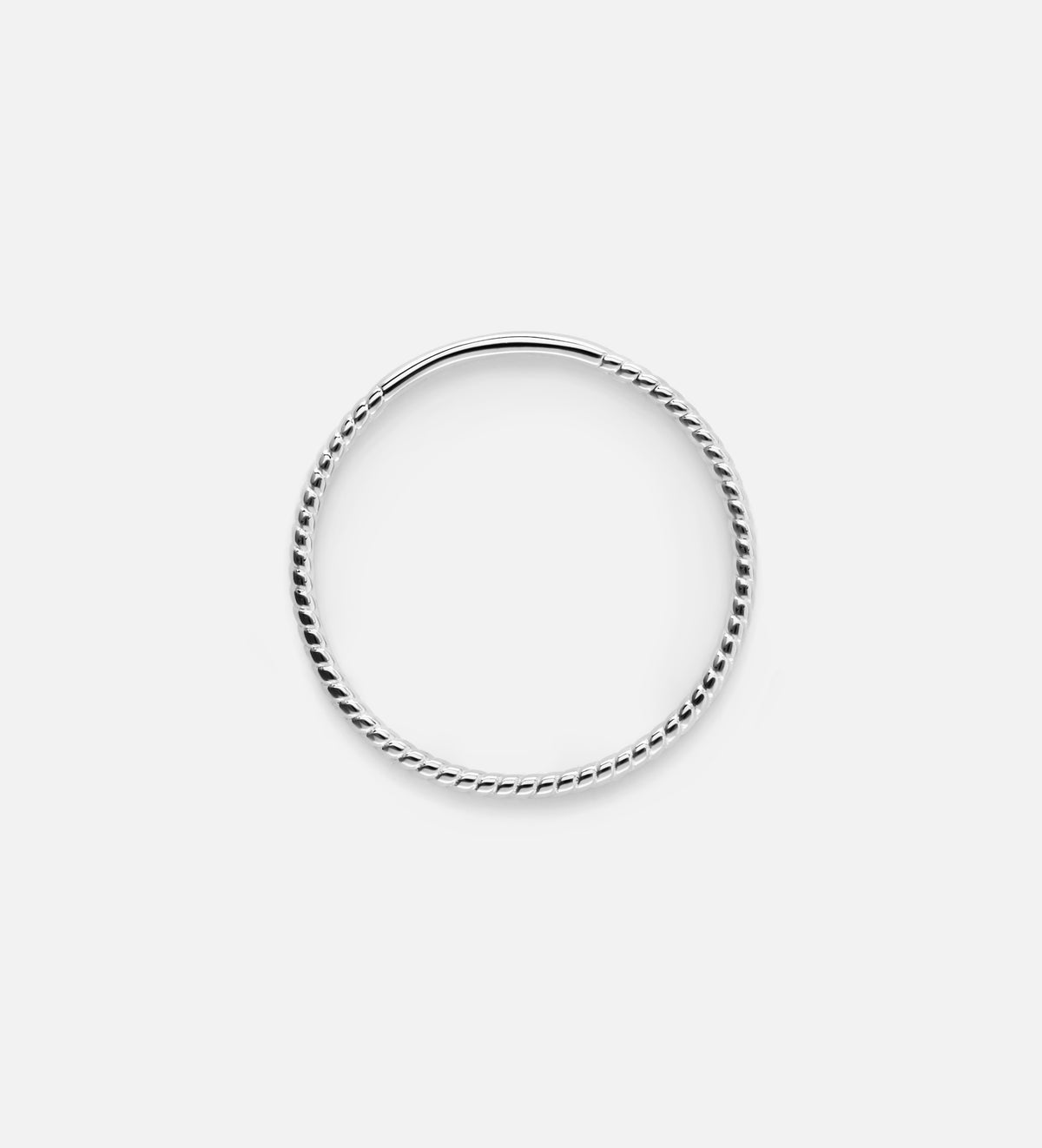 Twist Ring in Rhodium Plating on 925 Silver - Ash & Harry