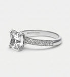 Nova Solitaire Band in 925 Silver with High - Quality White Simulated Diamonds - Ash & Harry