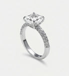 Nova Solitaire Band in 925 Silver with High - Quality White Simulated Diamonds - Ash & Harry