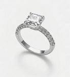 Nova Solitaire Band in 925 Silver with High - Quality White Simulated Diamonds - Ash & Harry