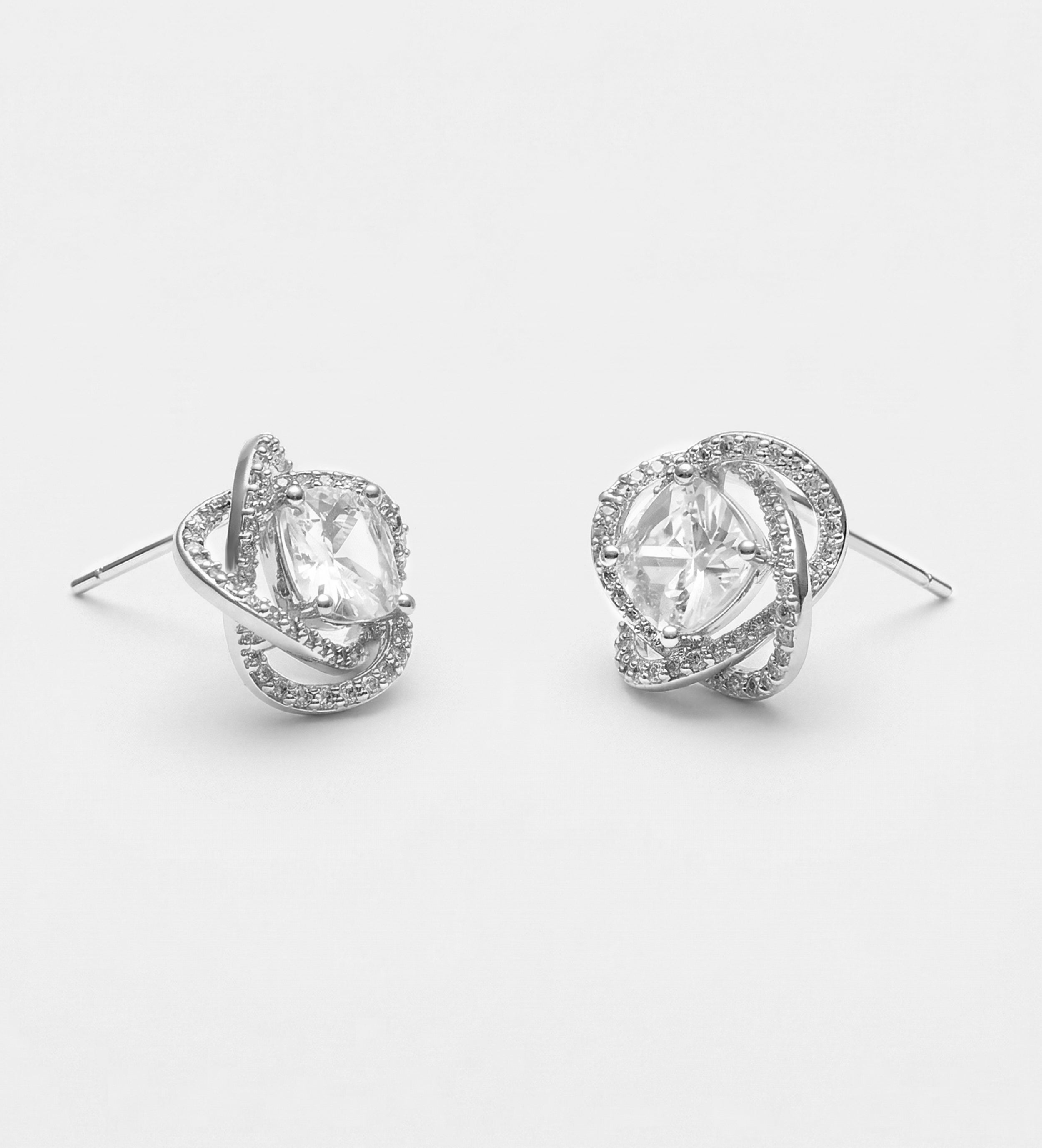 Orbit Cluster Studs with High Quality Certified Simulated Diamonds - Ash & Harry