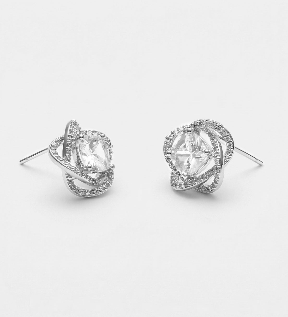 Orbit Cluster Studs with High Quality Certified Simulated Diamonds - Ash & Harry
