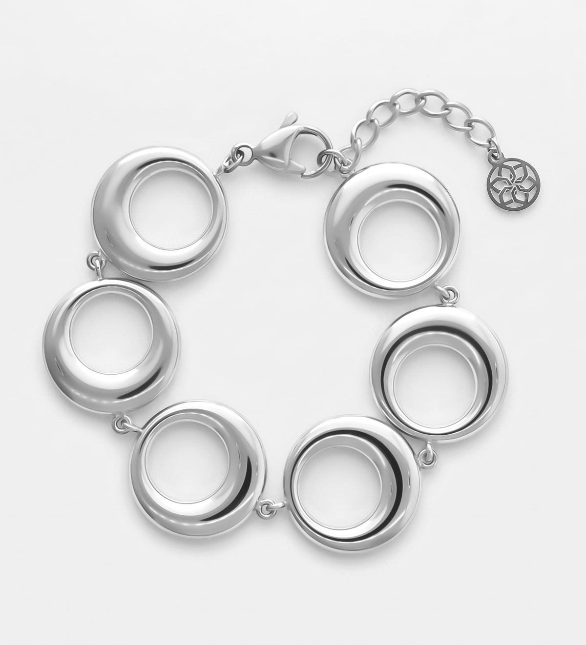 Orbit Energy Bracelet in Silver - Ash & Harry