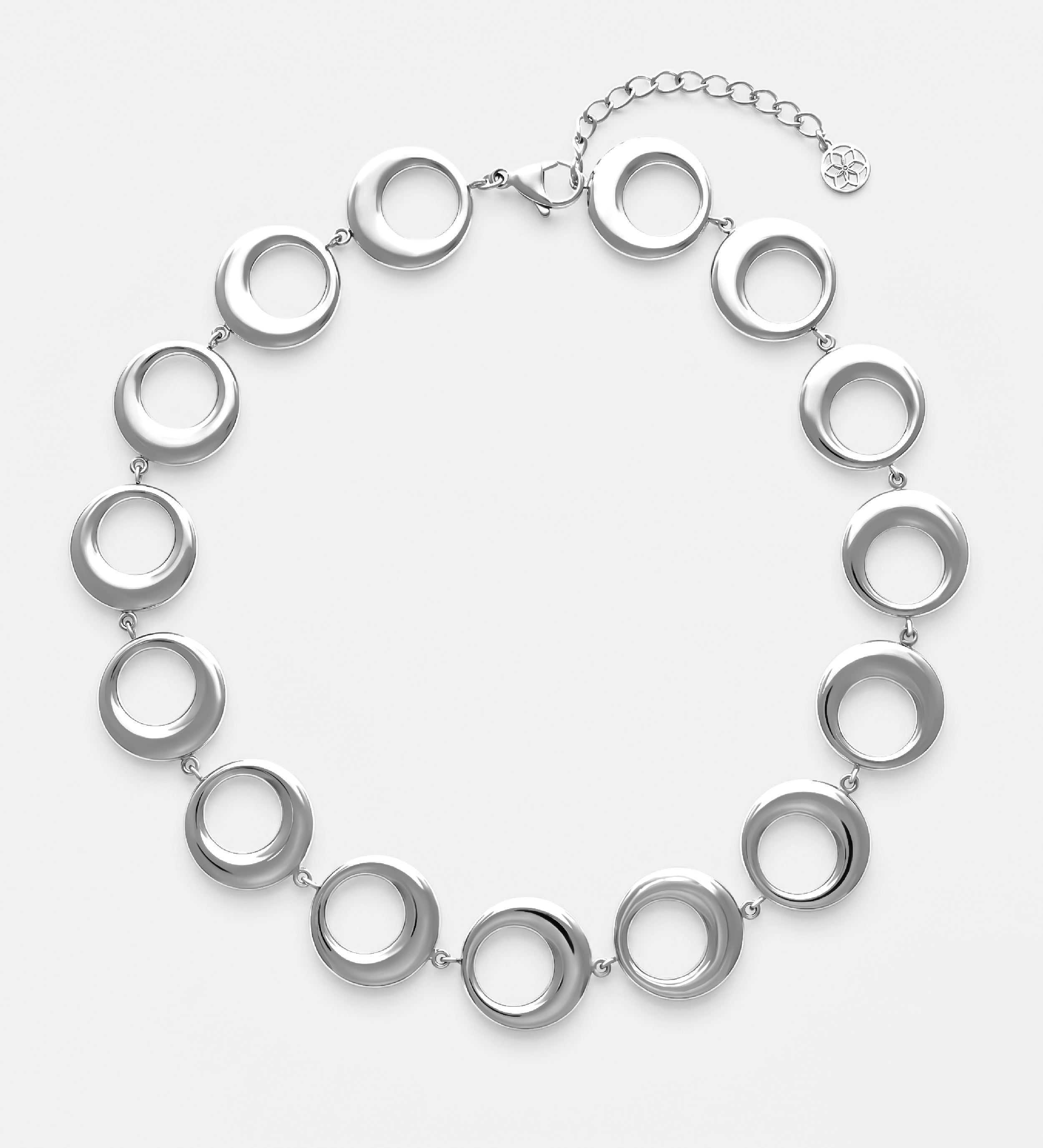 Orbit Energy Necklace in Silver - Ash & Harry