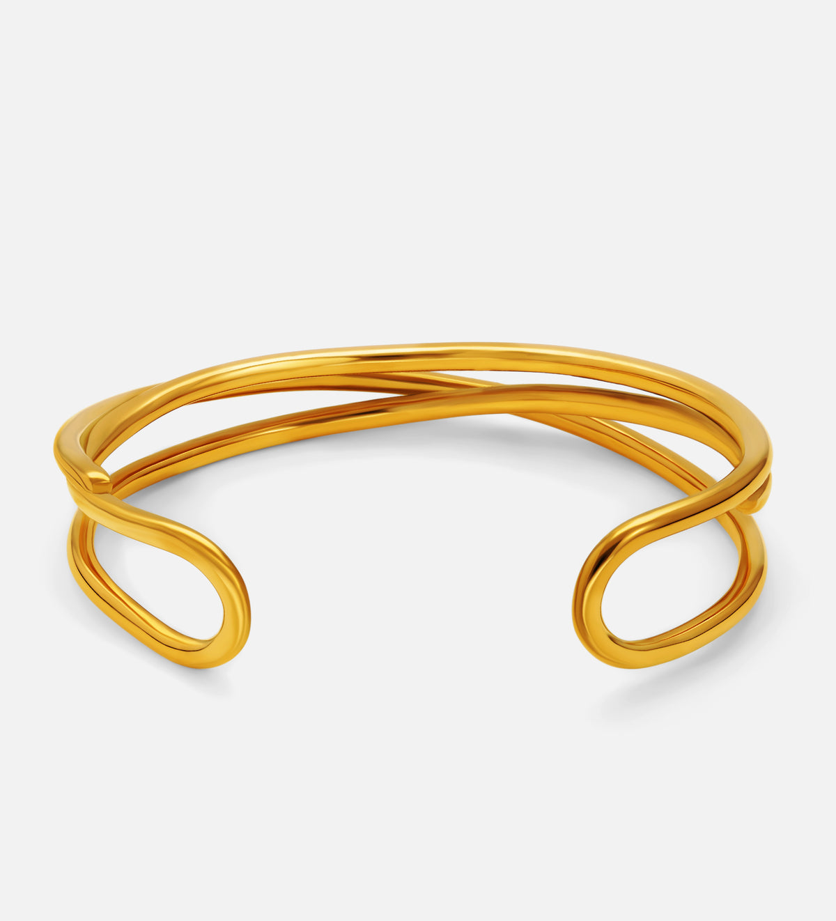 Orbit Link Gold Cuff - Ash & Harry