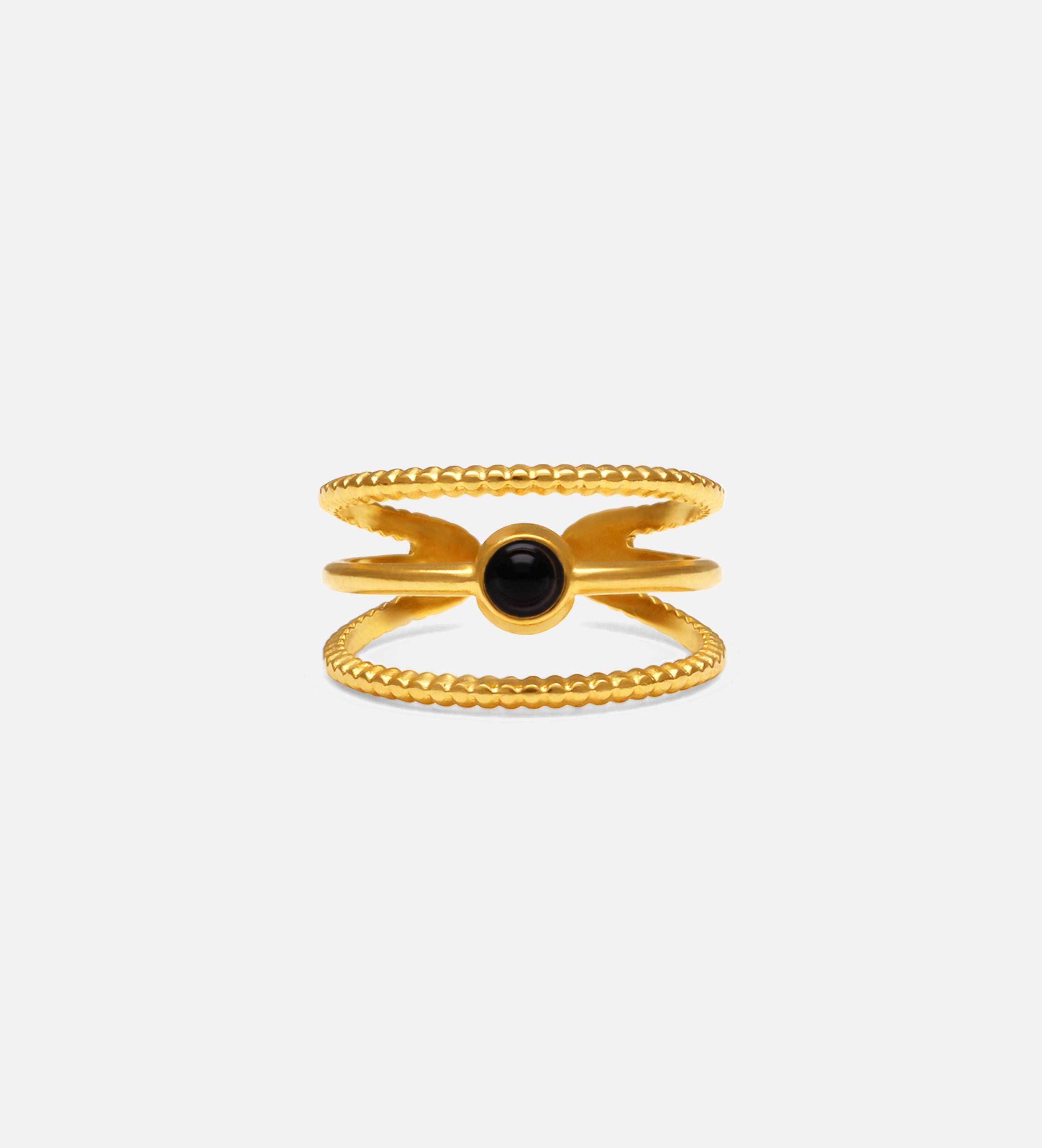 Orbit Obsidian Ring