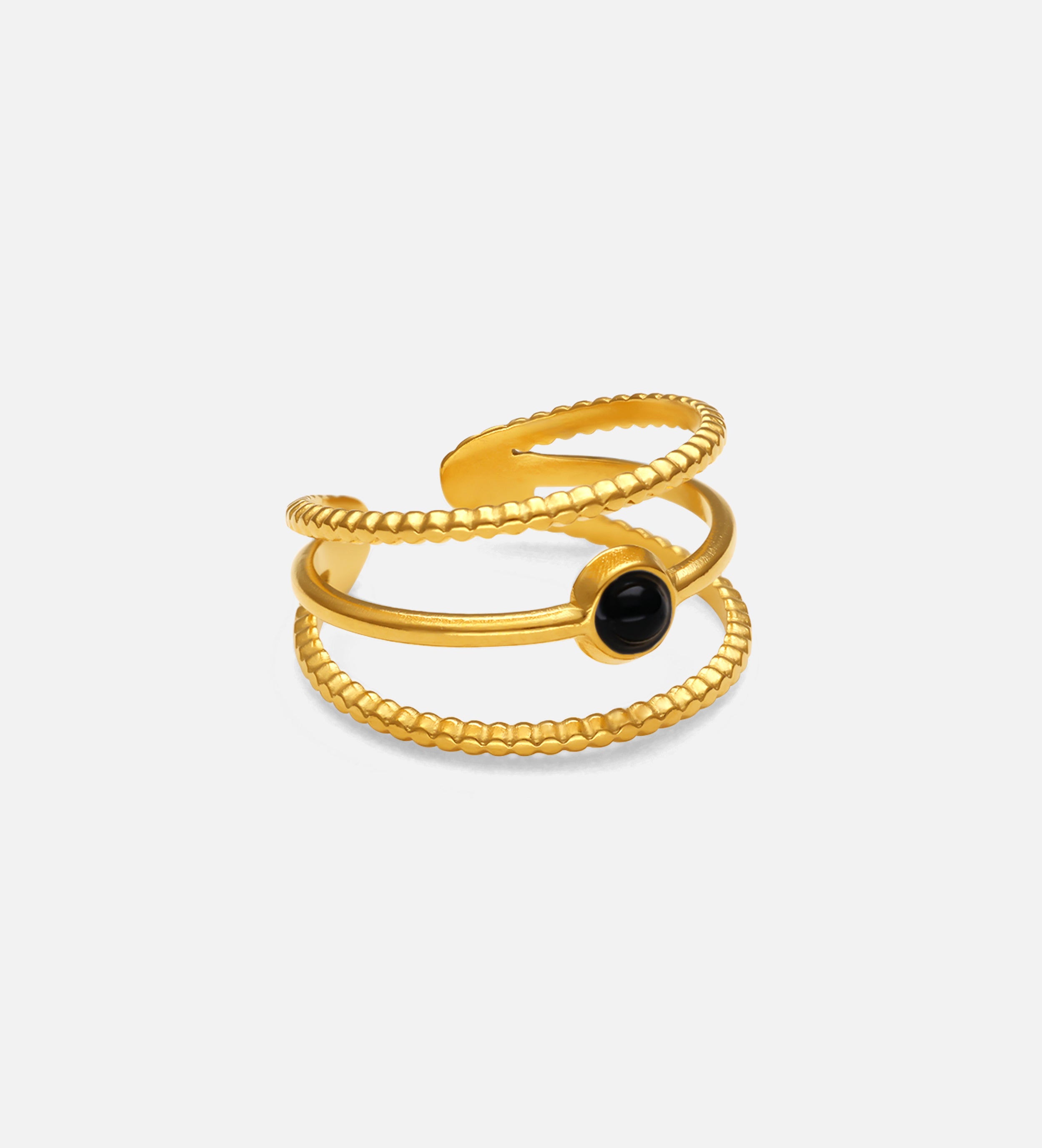Orbit Obsidian Ring