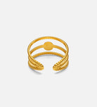 Orbit Pine Stone Ring