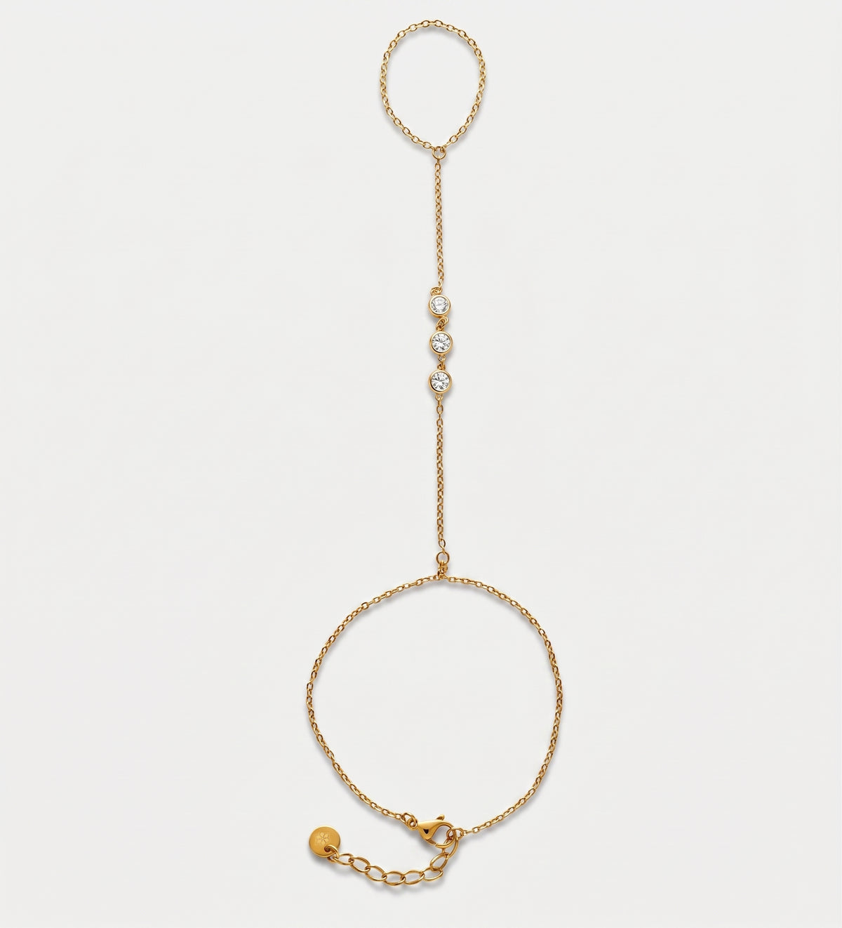 Orion Starline Hand Chain in Gold With High Quality Simulated Diamonds - Ash & Harry