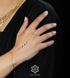 Orion Starline Hand Chain in Gold With High Quality Simulated Diamonds - Ash & Harry