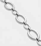 Oval Echo Link Bracelet in Silver - Ash & Harry