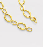 Oval Echo Link Necklace in Gold - Ash & Harry