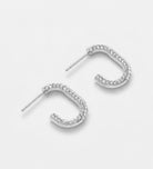 Pavé Oval Hoops High Quality Simulated Diamonds - Ash & Harry